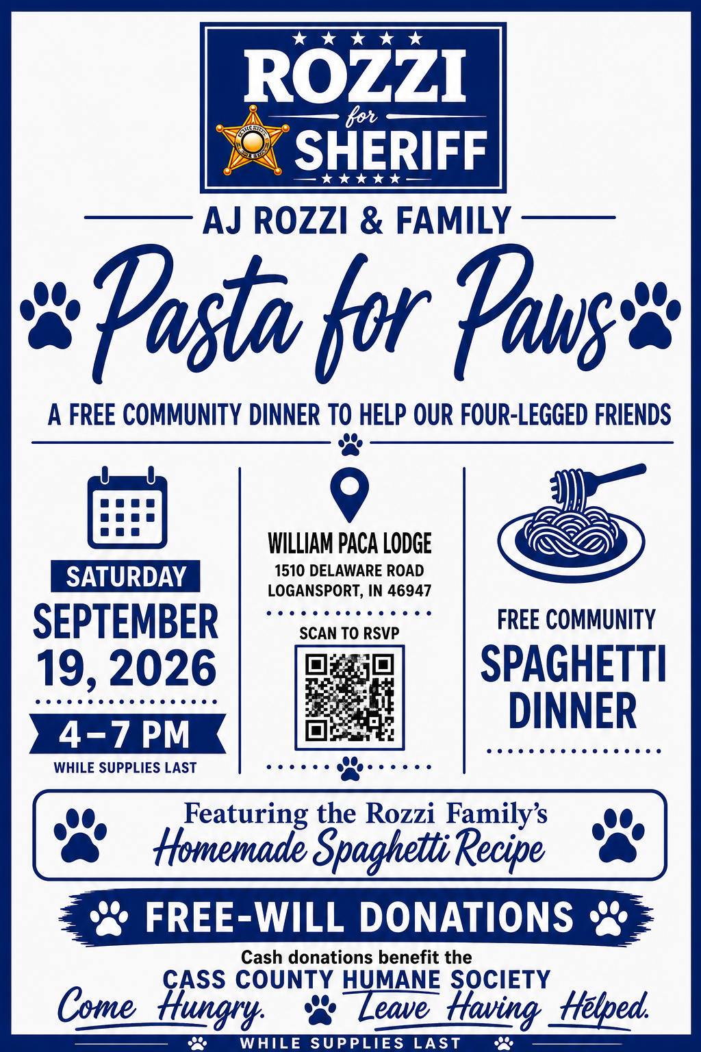 Pasta for Paws