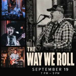 Event flyer for "The Way We Roll" at Science Project Brewing Company on Sept. 19, 2026 from 7-9 p.m.